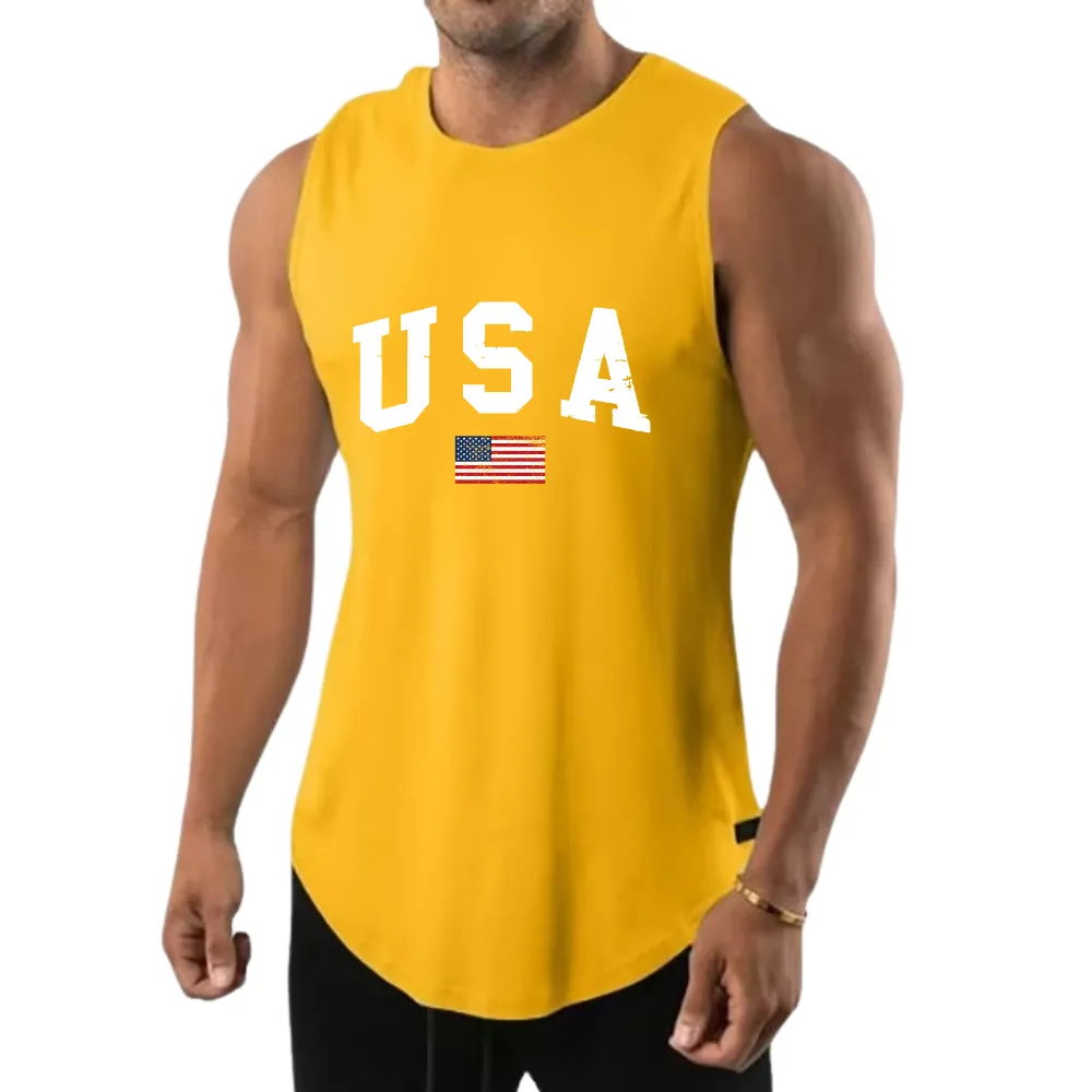 USA FLAG  MOISTURE WICKING ESSENTIALS TANK TOP