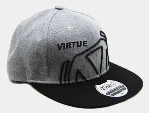 Virtue Snapback Hat Grey/Black - One Size Fits Most