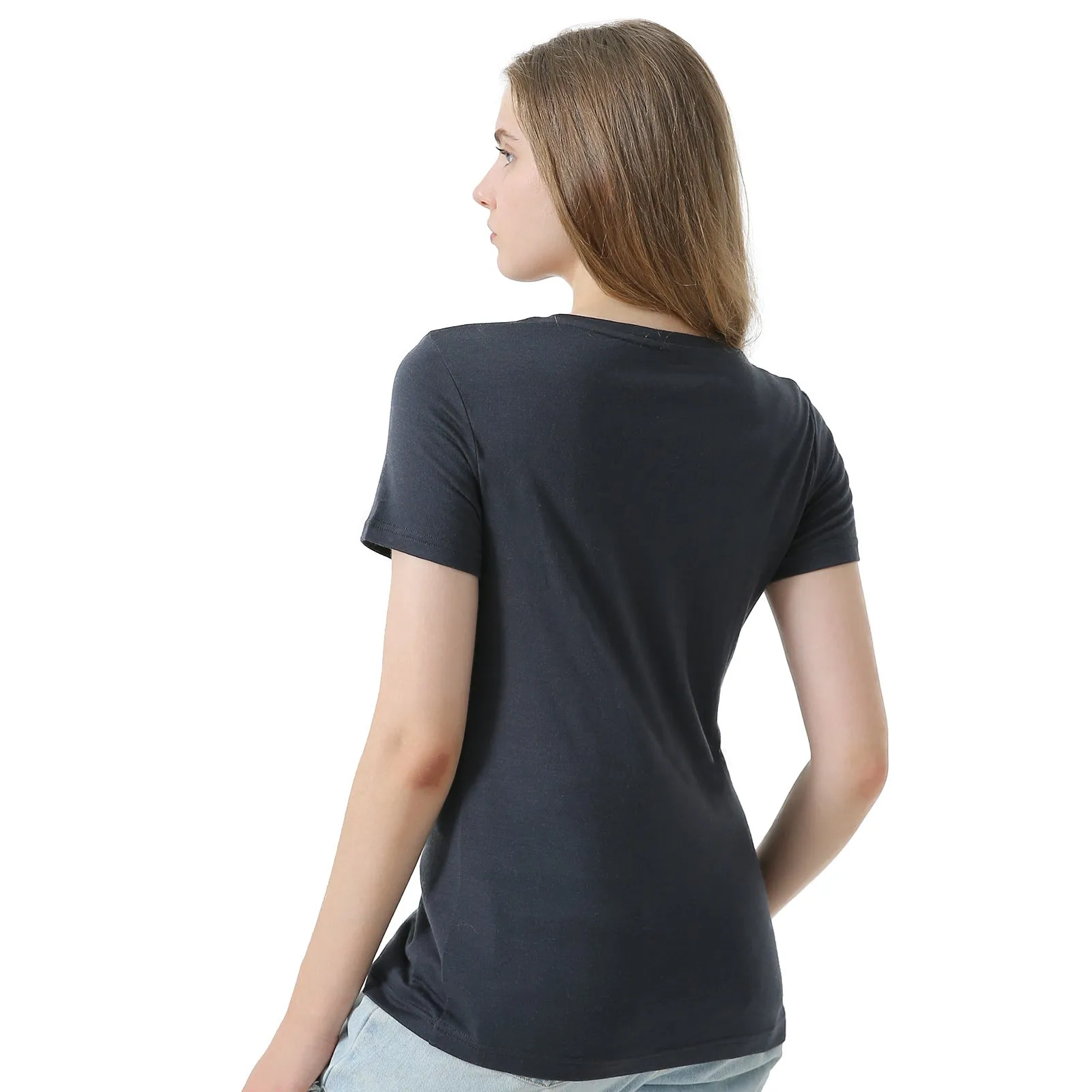 Women's Merino 170g Classic Short Sleeve T-Shirt Charcoal