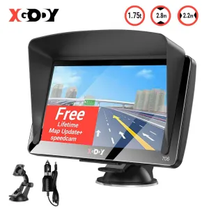 XGODY 706F/706BT 2.5D GPS Navigation For Car, With Latest Global Maps, Intelligent Voice Guidance